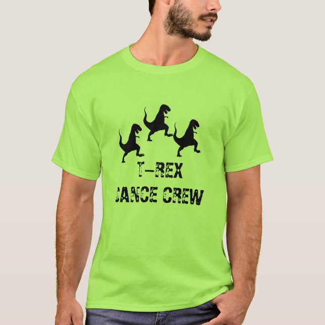 T-shirt Équipage de danse de T-Rex (Devant)