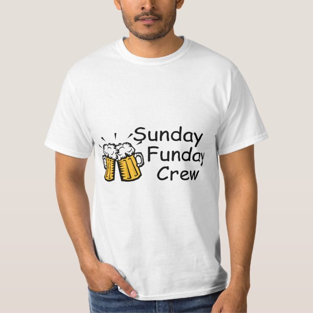 T-shirt Équipage de dimanche Funday (bière) (Devant)
