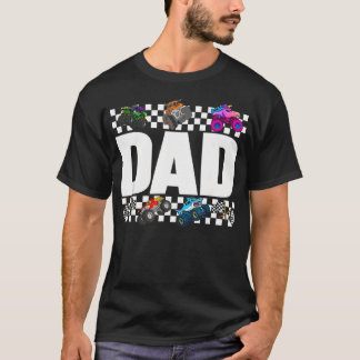 T-shirt Équipage de famille de camion monstre de papa Anni