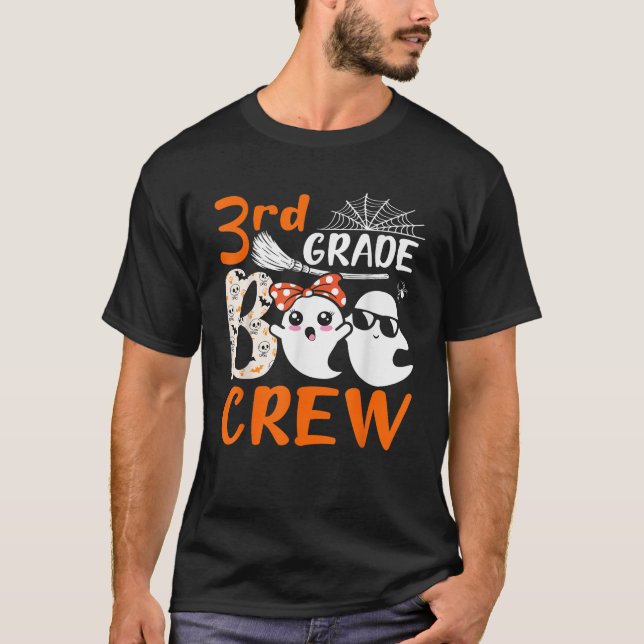 T-shirt Équipage de fantômes de 3e année Enseignants Élève (Devant)