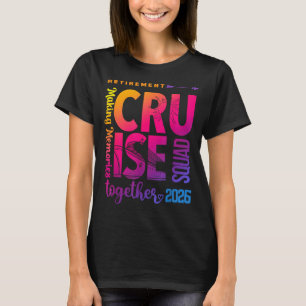 T-shirt Équipage de la croisière de retraite Tie Dye 2026