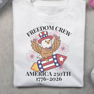 T-shirt équipage de la liberté 250e anniversaire 4 juillet