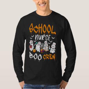T-shirt Équipage de l'infirmière scolaire Boo Costume d'Ha