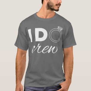 T-shirt Équipage de mariage, rétro, enterrement de vie de