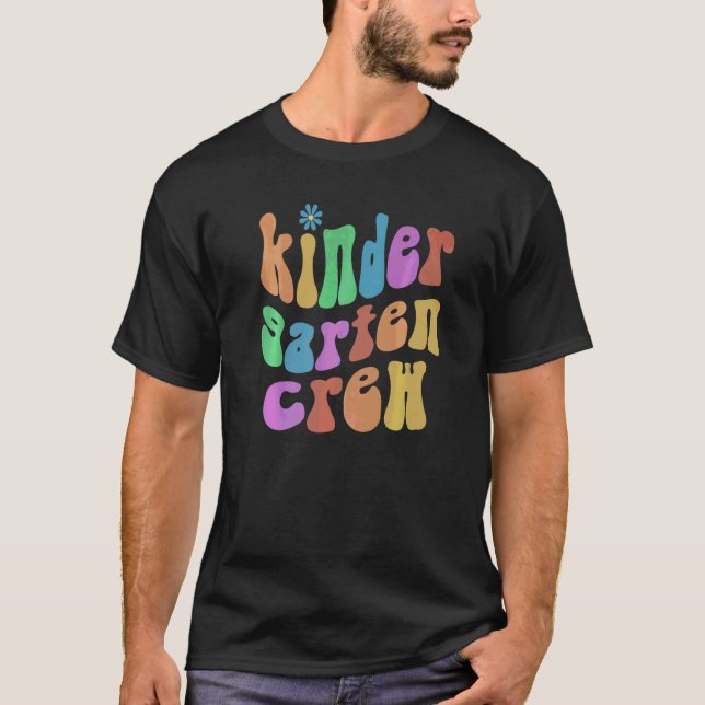 T-shirt Équipage de maternelle branché Prof Hello Kinde Vi (Devant)