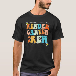 T-shirt Équipage de maternelle retour à l'école rétro groo