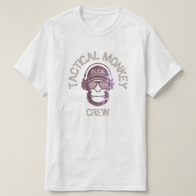 T-SHIRT ÉQUIPAGE DE MONKEY TACTIQUE (Design devant)