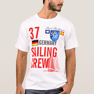 T-shirt Équipage de navigation de l'Allemagne nautique