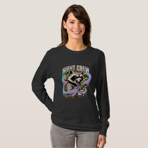 T-shirt Équipage de Nuit Raton Laveur Manches Longues