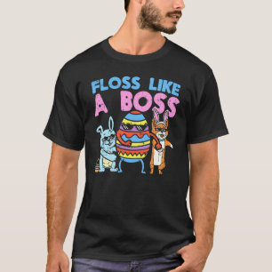 T-shirt Équipage de Pâques Flossing Floss comme un patron
