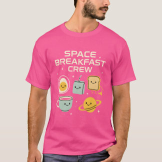T-shirt Équipage de petit-déjeuner spatial vintage