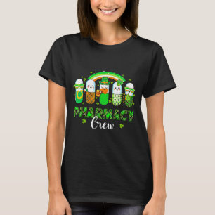 T-shirt Équipage de pharmacie drôles de pilules arc-en-cie