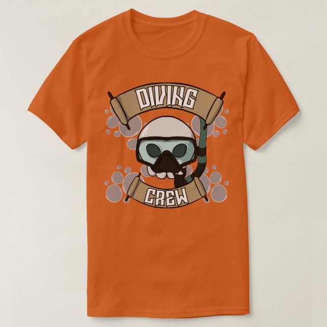 T-shirt équipage de plongée Jolly pirate (Design devant)