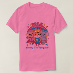 T-shirt Équipage de puissance Pre-K - Minuscule mais puiss