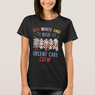 T-shirt Équipage De Soins D'Urgence Rouge Blanc Et Bleu 4
