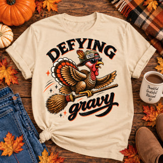 T-shirt Équipage de sorcière drôle de dinde de Thanksgivin