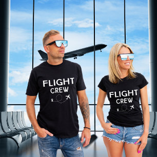 T-shirt Équipage de vol en avion Voyage Moderne Vacances