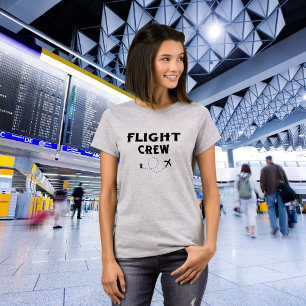 T-shirt Équipage de vol en avion Voyage moderne Vacances e