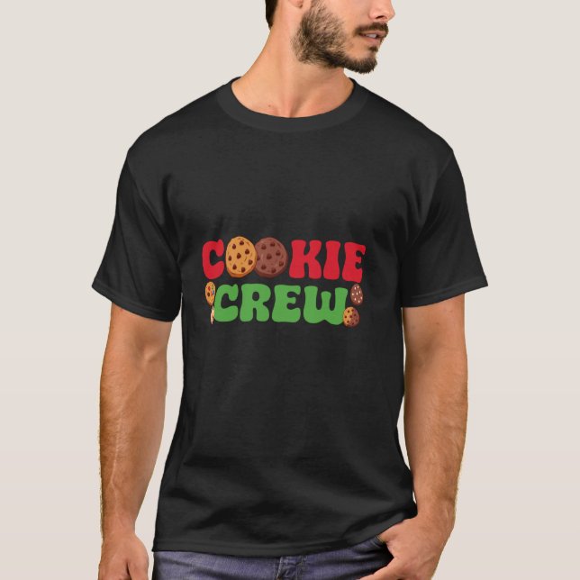 T-shirt Équipage des biscuits au chocolat et bonbons (Devant)