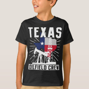 T-shirt Équipage des champs de pétrole du Texas