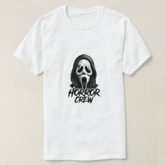 T-shirt Équipage d'horreur Masque de fantôme Film de bouch