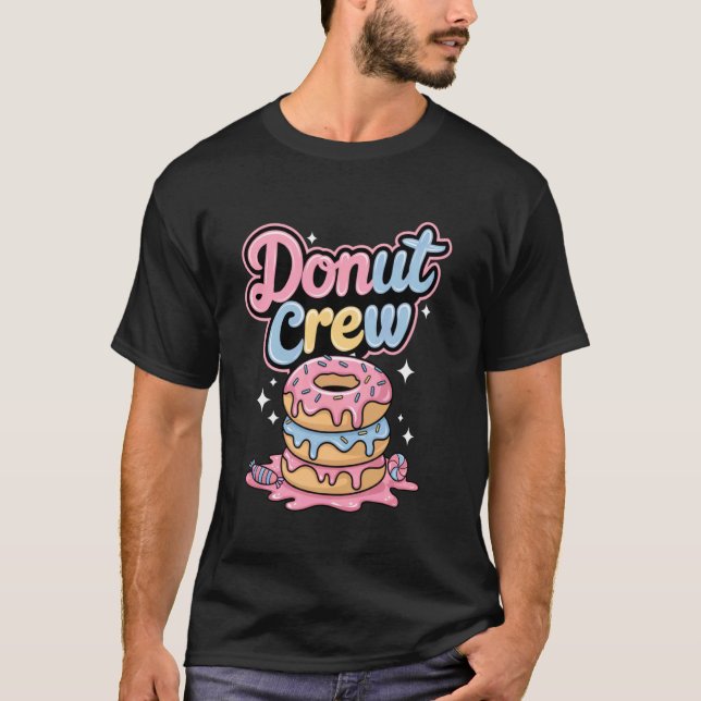 T-shirt Équipage Donut - Conception de Donut Mignonne et A (Devant)