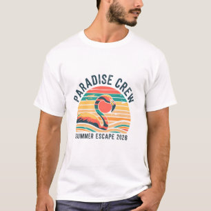 T-shirt Équipage du Paradis Rétro Évasion Estivale 2026 Fl