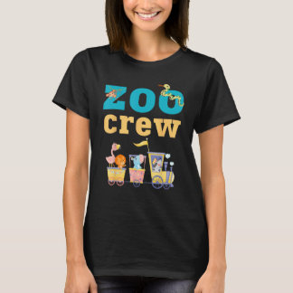 T-shirt Équipage du zoo Gardien de zoo Famille Voyage Visi