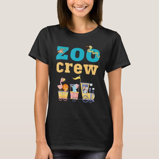 T-shirt Équipage du zoo Gardien de zoo Famille Voyage Visi (Devant)