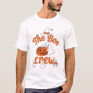T-shirt Équipage Fantôme Citrouille Chapeau de Sorcière Ch