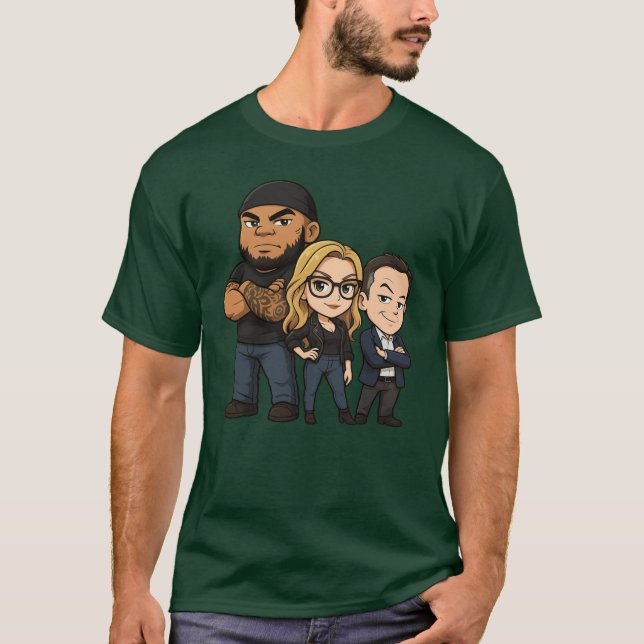 T-shirt Équipage Gutfeld Chibi Greg Gutfeld garçon (Devant)