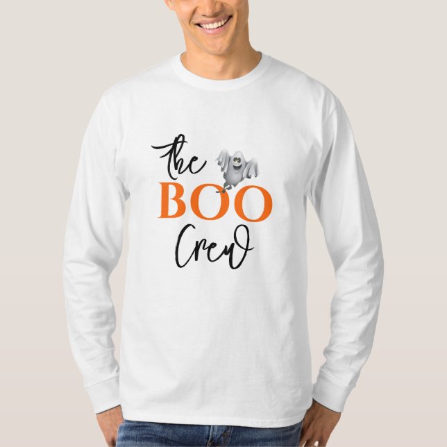 T-shirt Équipage Halloween BOO (Devant)