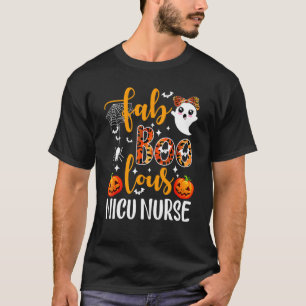 T-shirt Équipage Halloween Boo Boo Faboolous Infirmière de