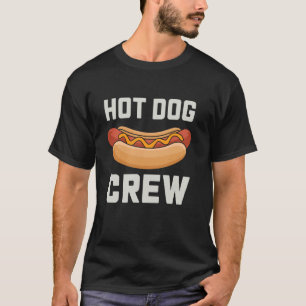 T-shirt Équipage Hot Dog Nourritures grasses Hot Dog Sauci
