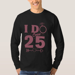 T-shirt Équipage Je dis oui 2025, tenue de mariage assorti