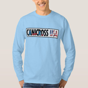 T-shirt Équipage Longsleeve de Canicross Etats-Unis des