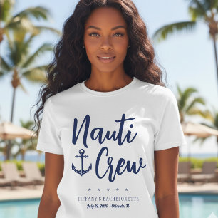 T-shirt Équipage Nauti Ancre Fête de Fille Naútic