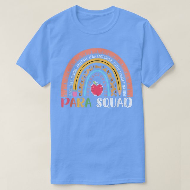 T-shirt Équipage Paraprofessionnel Para Enseignant Équipag (Design devant)