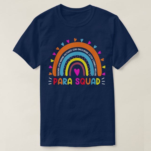 T-shirt Équipage Paraprofessionnel Para Enseignant Équipag (Design devant)