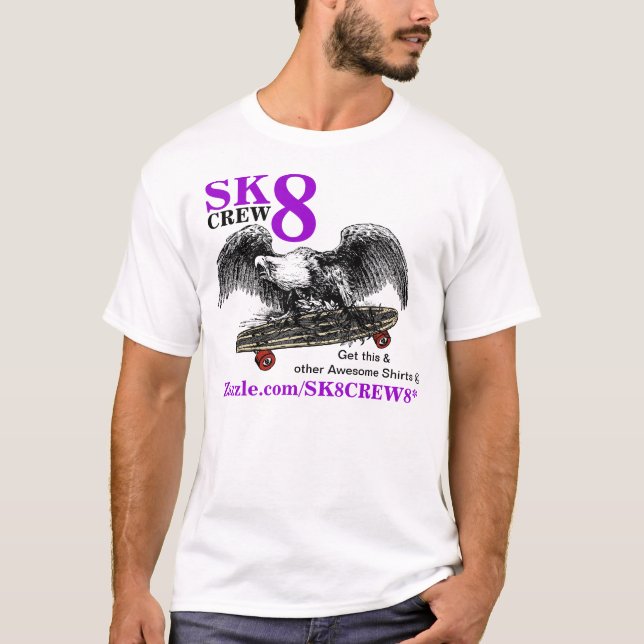 T-SHIRT ÉQUIPAGE SK8 8 (Devant)