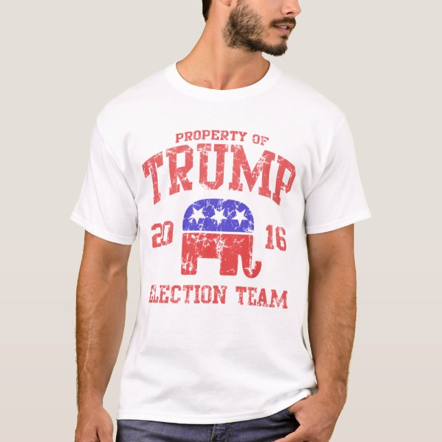 T-shirt Équipe 2016 d'élection de Donald Trump (Devant)