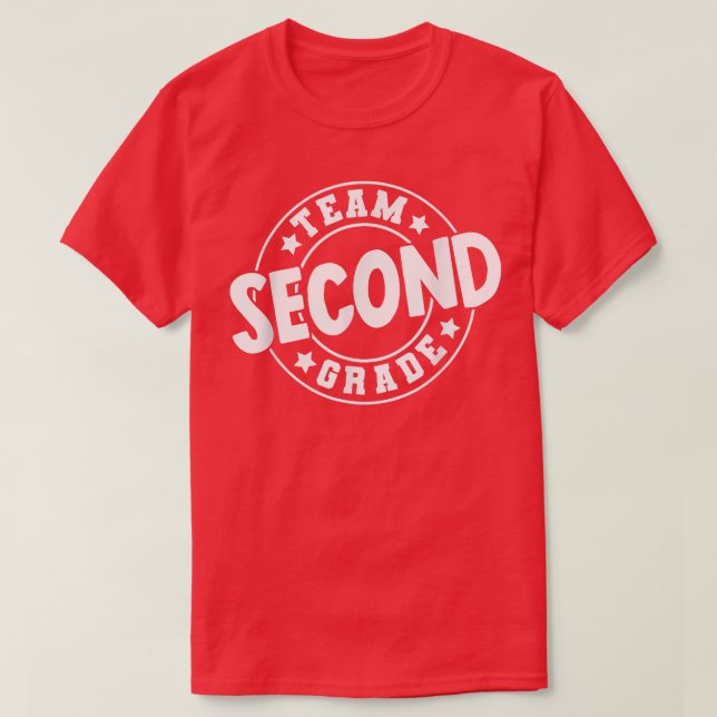 T-shirt Équipe 2e année, 2e année Retour à l'école Enseign (Design devant)