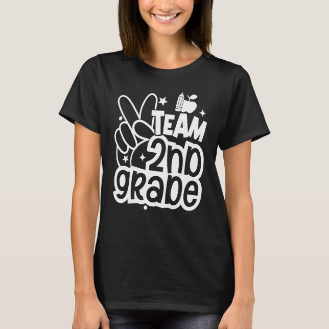 T-shirt Équipe 2e année de retour à l'école Enseignants Ét (Devant)