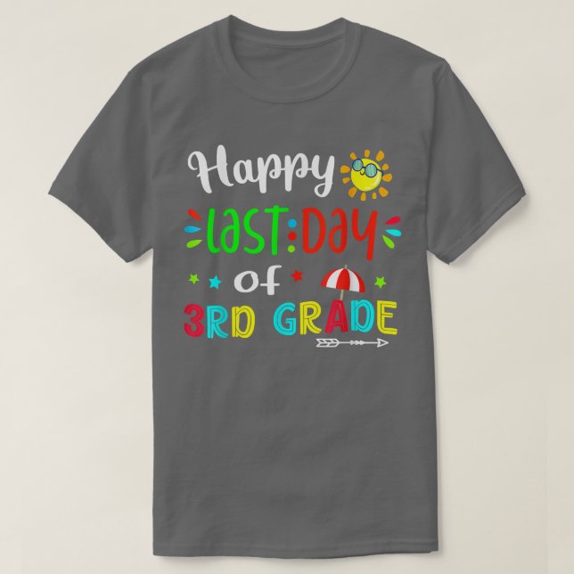 T-shirt Équipe 3e 3e classe Enseignant de chemise Joyeux D (Design devant)