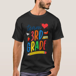 T-shirt Équipe 3E Classe Étudiant Premier Jour Retour À S