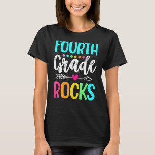 T-shirt Équipe 4e année Bonjour 4e année Rocks Retour à Sc