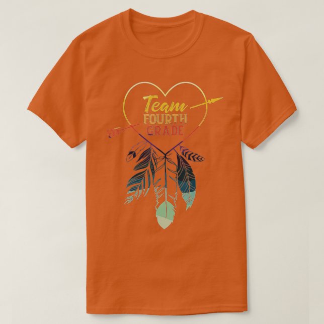 T-shirt Équipe 4e année Enseignant Dernier jour Retour à (Design devant)