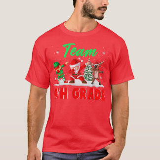 T-shirt Équipe 4e année Funny Noël Dabbing ELF Père Noël R