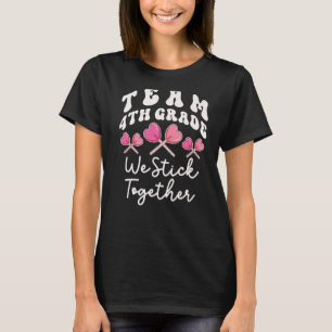 T-shirt Équipe 4e année Nous collons ensemble 4e enseignan