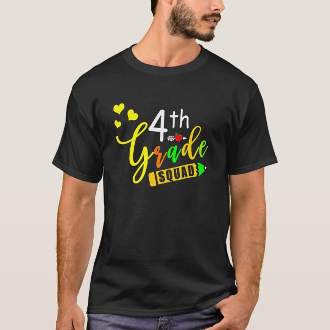 T-shirt Équipe 4e classe Enseignant de l'équipe de la quat (Devant)